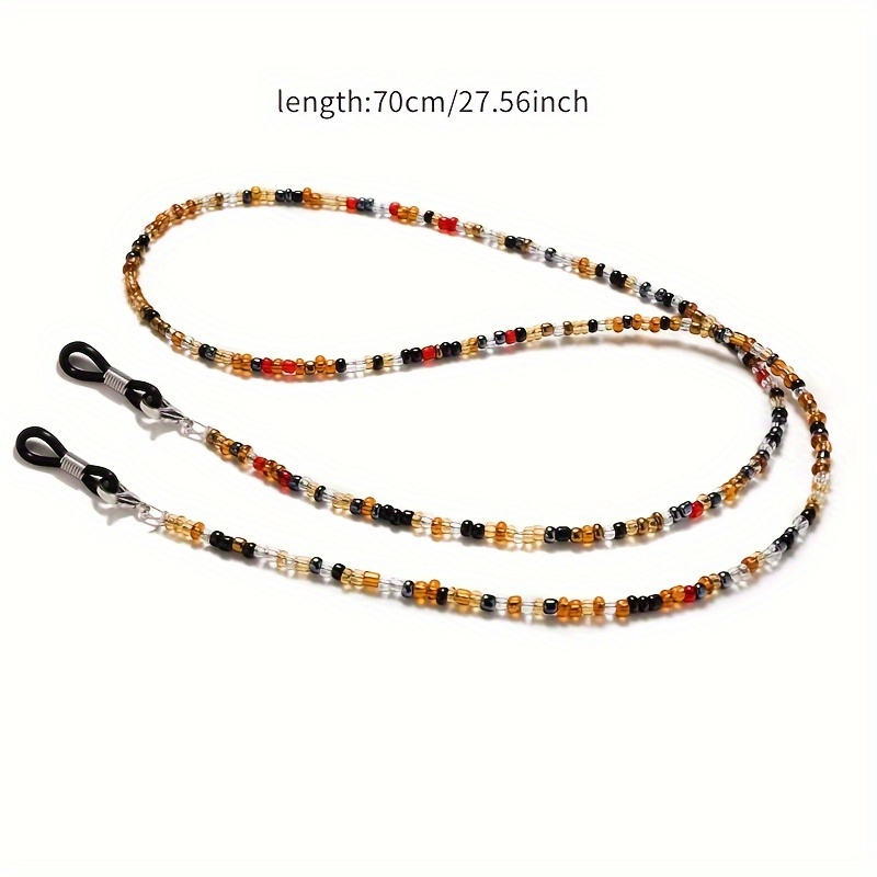 Boho Beaded Glasses Lanyard St - مراجعة Mask Lanyard Adjustable وسعره