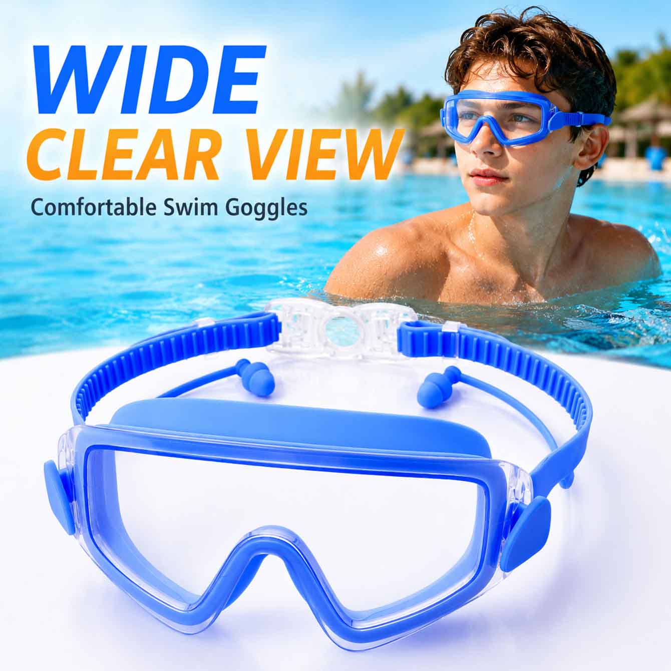 1PC Swim Goggles Snorkel Divin - مراجعة Anti Pollution Mask وسعره