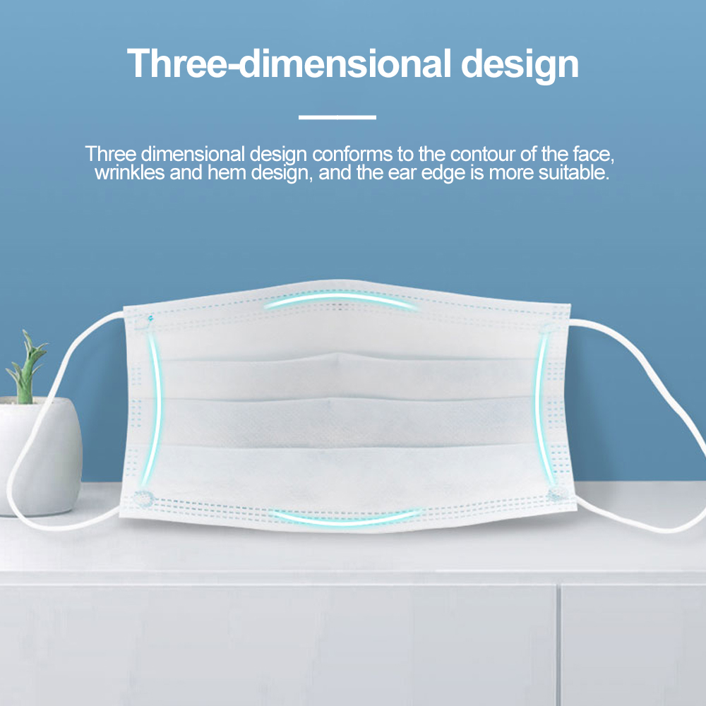 Mouth Masks 3-layer Anti-Dust  - مراجعة Disposable Surgical Mask وسعره