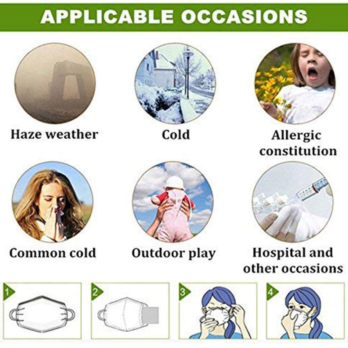 Adjustable Face Mask Anti-dust - مراجعة Pm2.5 Filter Insert وسعره