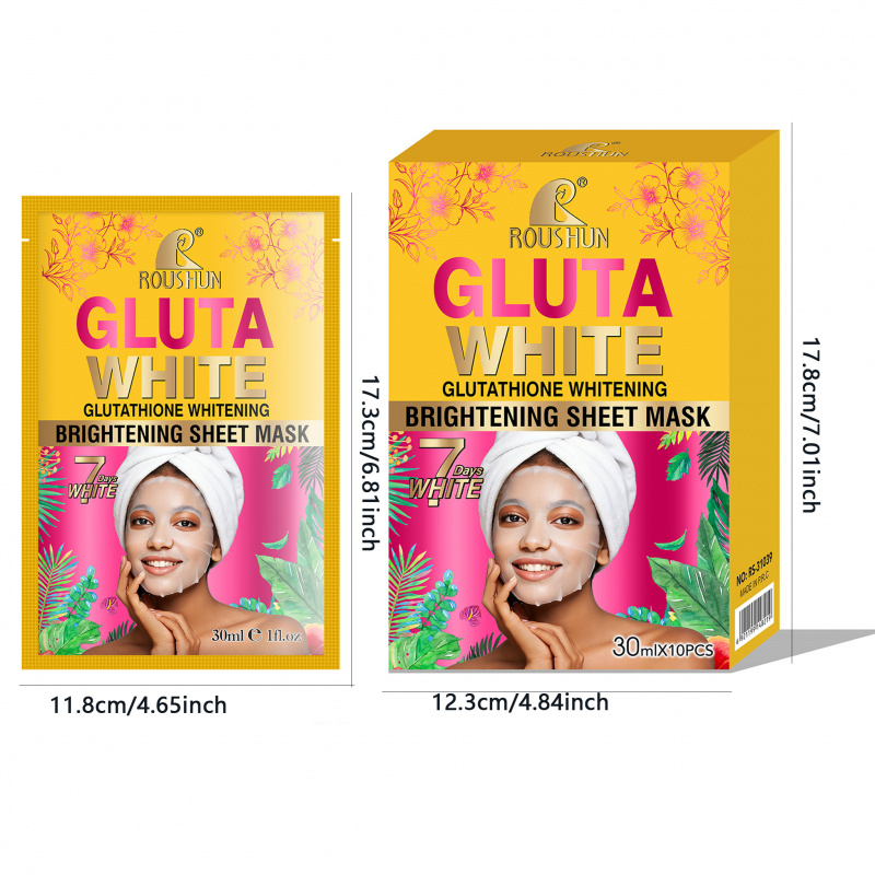Gluta White Facial Mask Facial - مراجعة Face Mask Storage Box وسعره