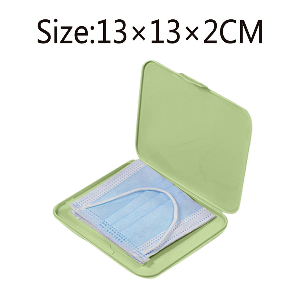 Pink Mask Cover Green Box Mask - مراجعة Face Mask Storage Box وسعره