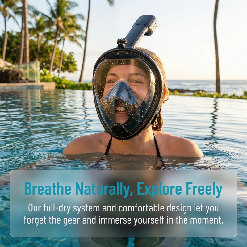Underwater Scuba Anti Fog Full - مراجعة Anti Pollution Mask وسعره