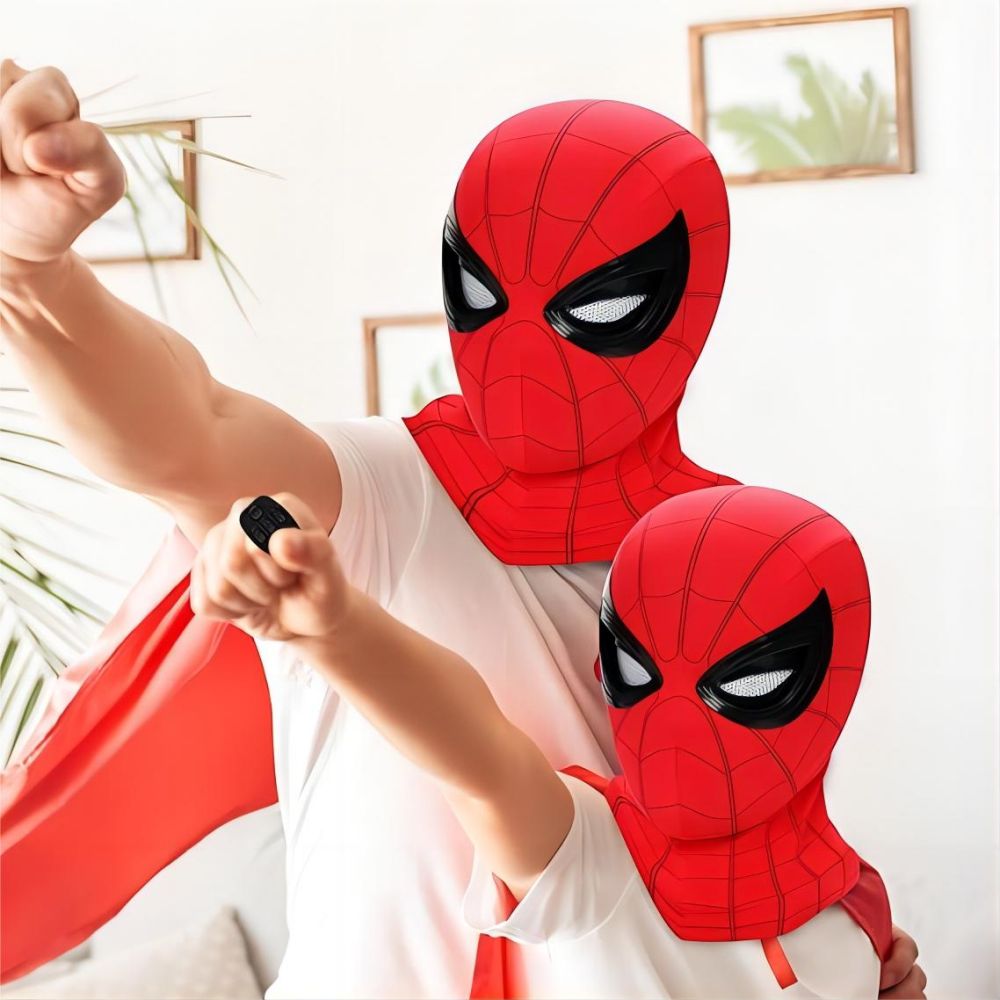 Movie Spidey Mask Eyes Glowing - مراجعة Kids Face Mask وسعره