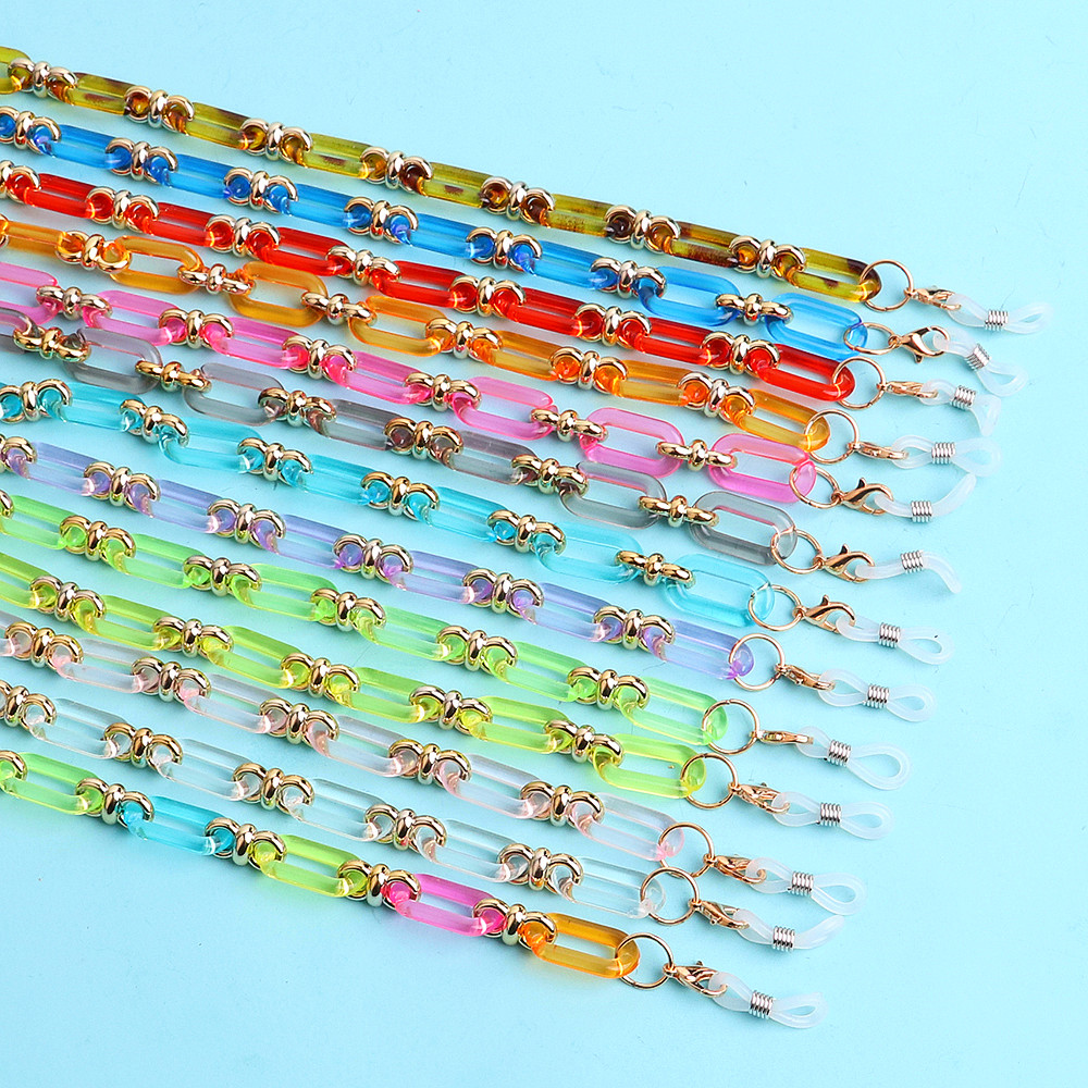 Colorful Transparent Link Acry - مراجعة Mask Chain Holder وسعره