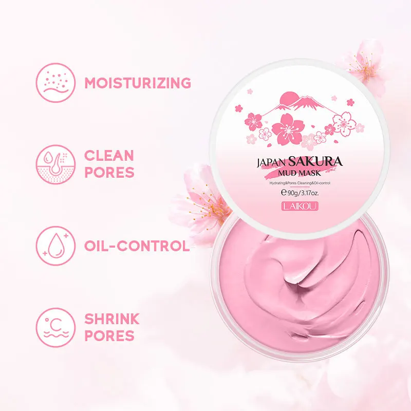 LAIKOU Sakura Clay Mask 25g 90 - مراجعة Dust Mask Construction وسعره