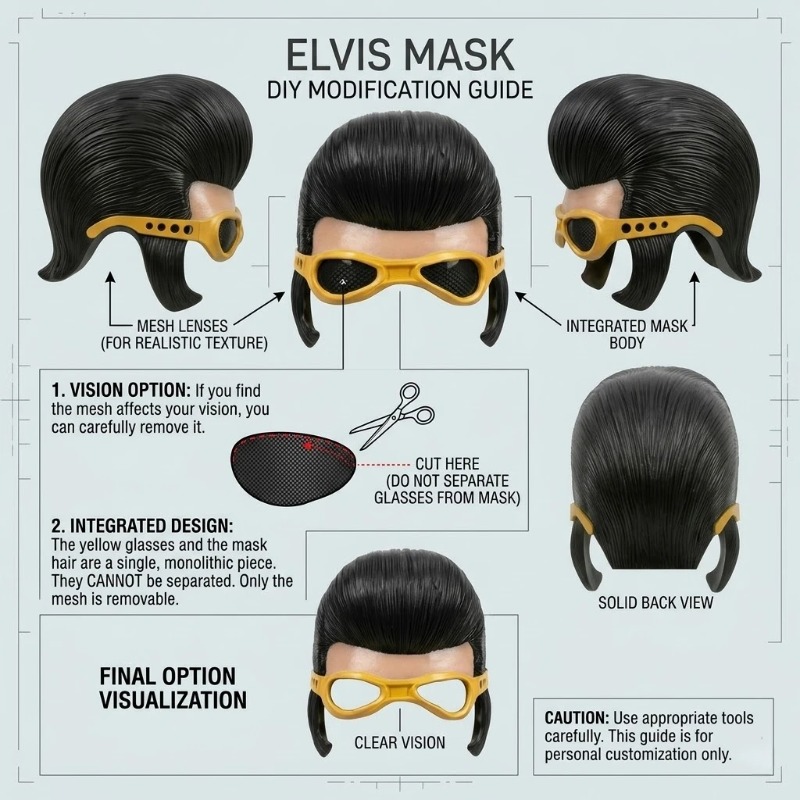 Halloween Latex Half Face Elvi - مراجعة Respirator Half Face وسعره