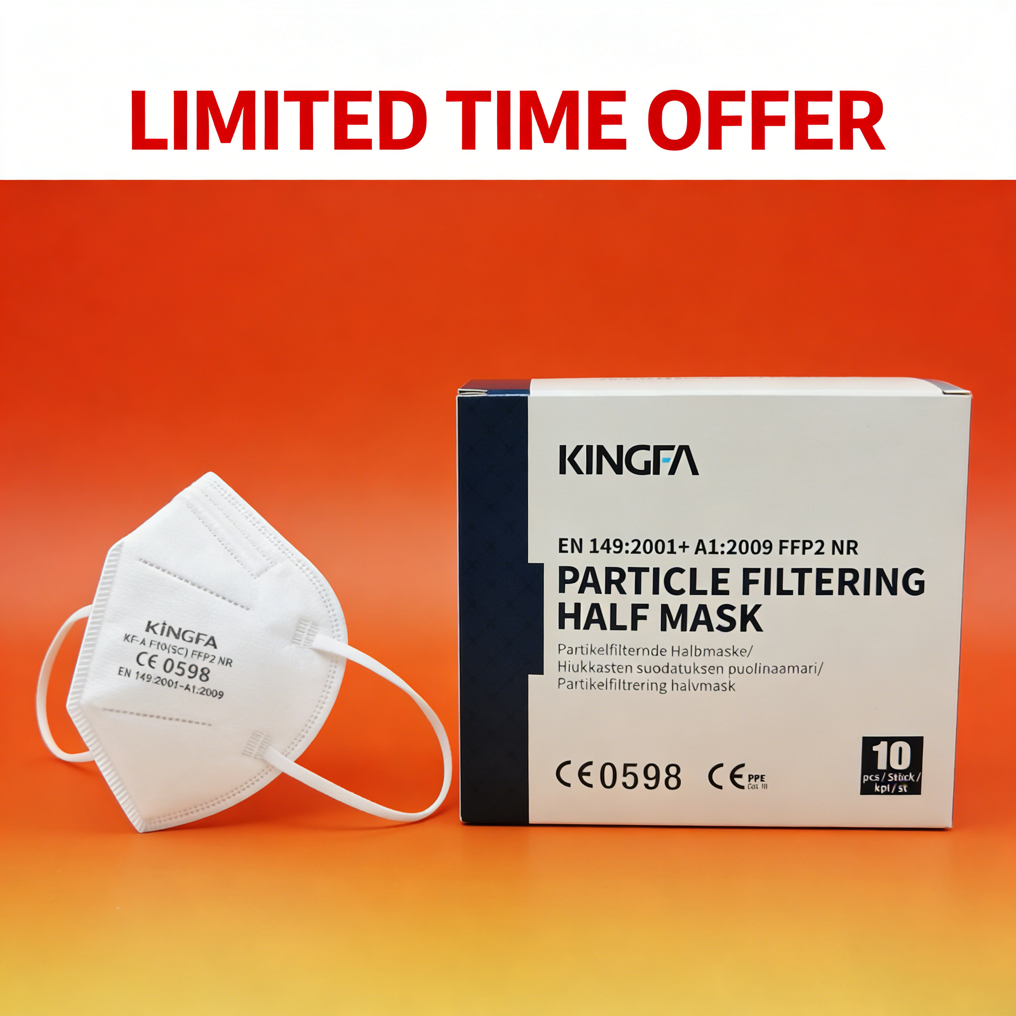 10-100Pcs 5Layer FFP2 Face Mas - مراجعة Disposable Surgical Mask وسعره
