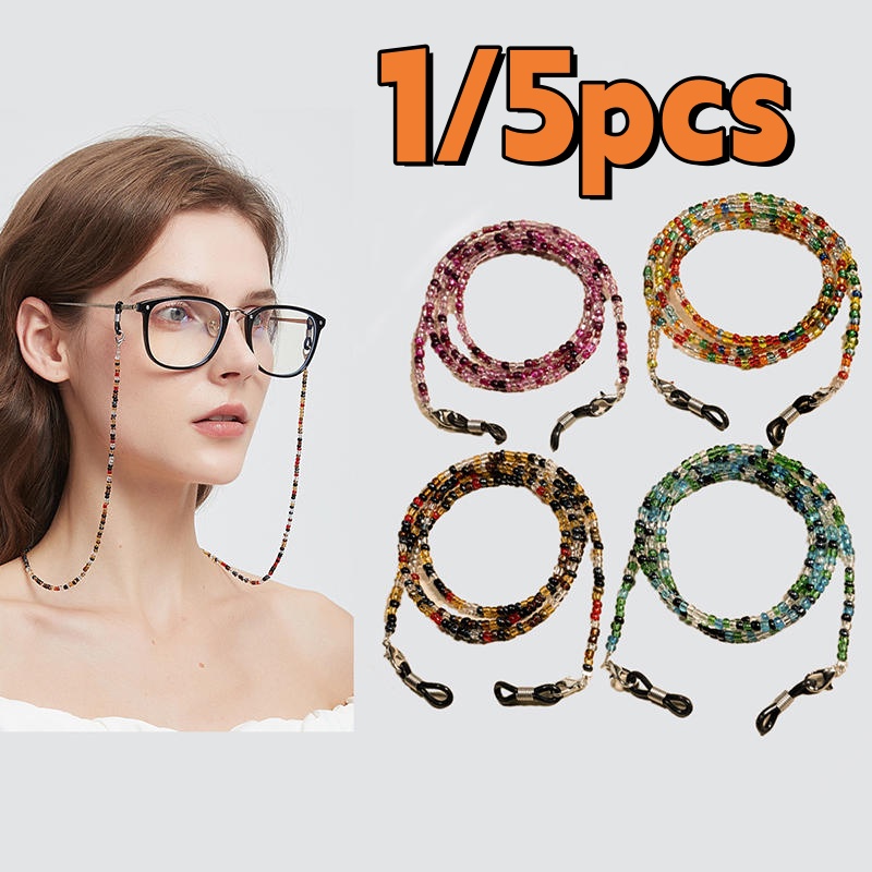 Crystal Glasses Chain For Wome - مراجعة Mask Chain Holder وسعره
