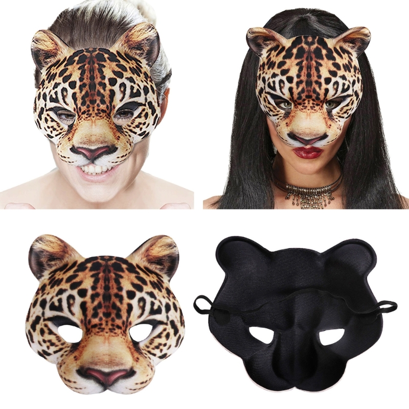 Leopard Mask Party Mask Dress  - مراجعة Respirator Half Face وسعره