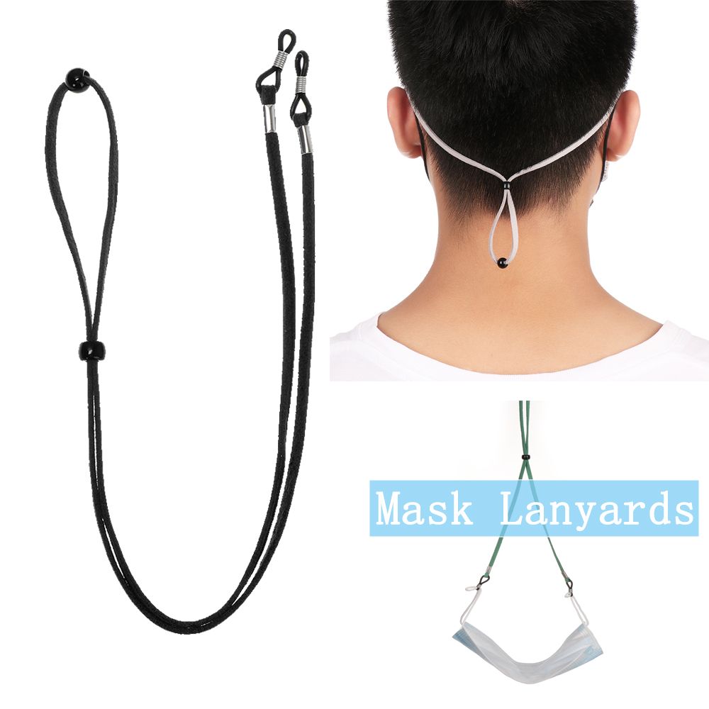 Adjustable Non-slip Leather Fa - مراجعة Mask Lanyard Adjustable وسعره