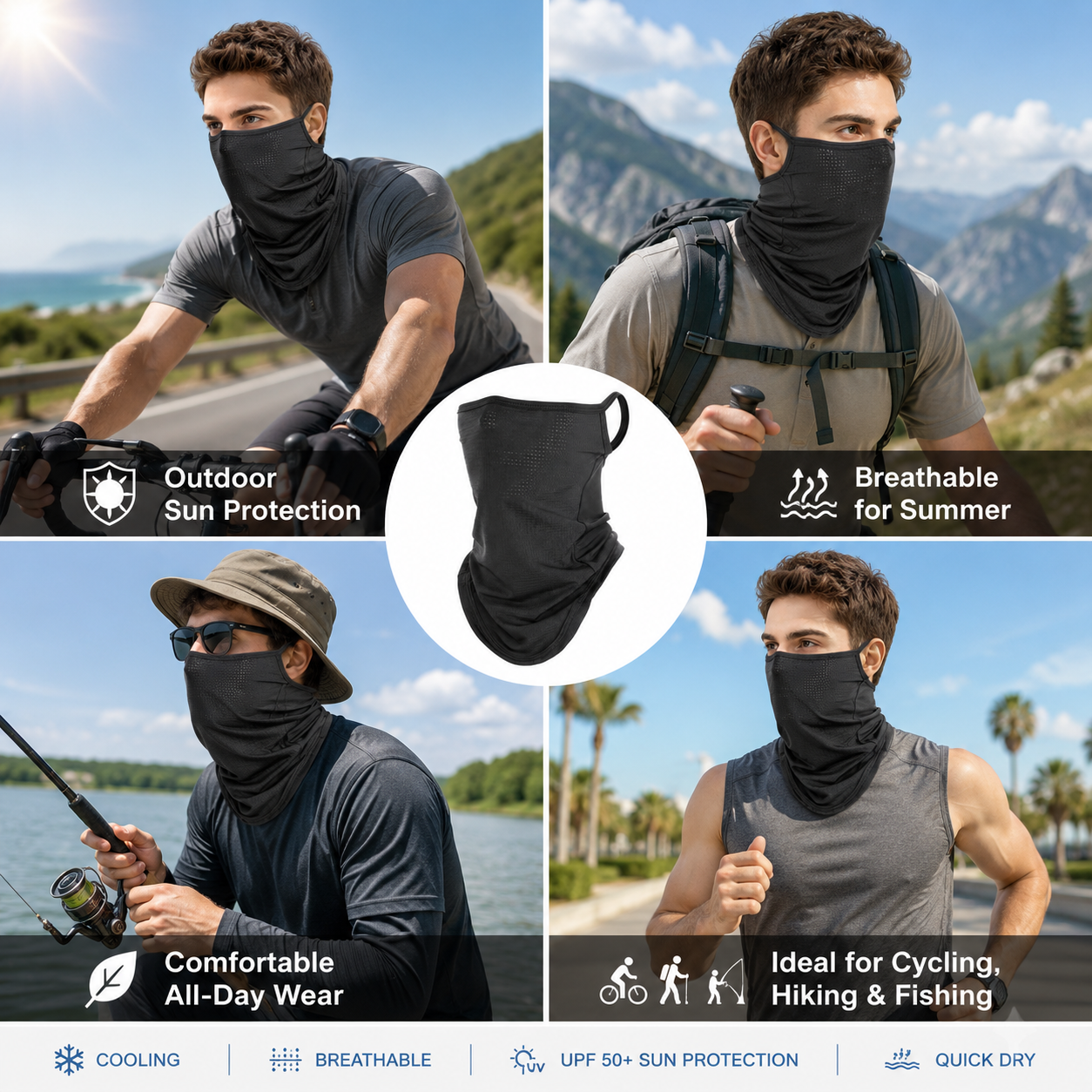 Breathable Quick-Dry Neck Gait - مراجعة Respirator Half Face وسعره