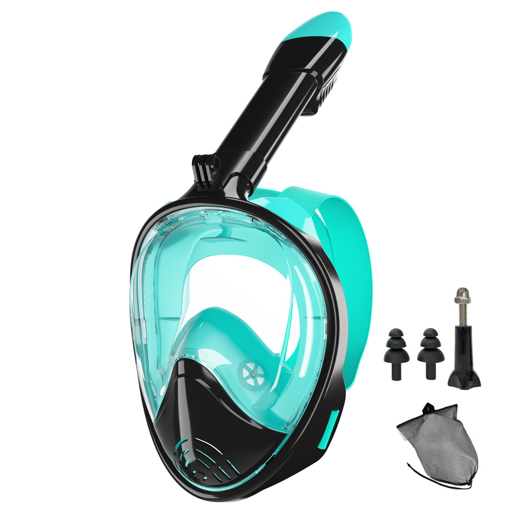 Full Face Snorkel Mask Silicon - مراجعة Silicone Mask Bracket وسعره