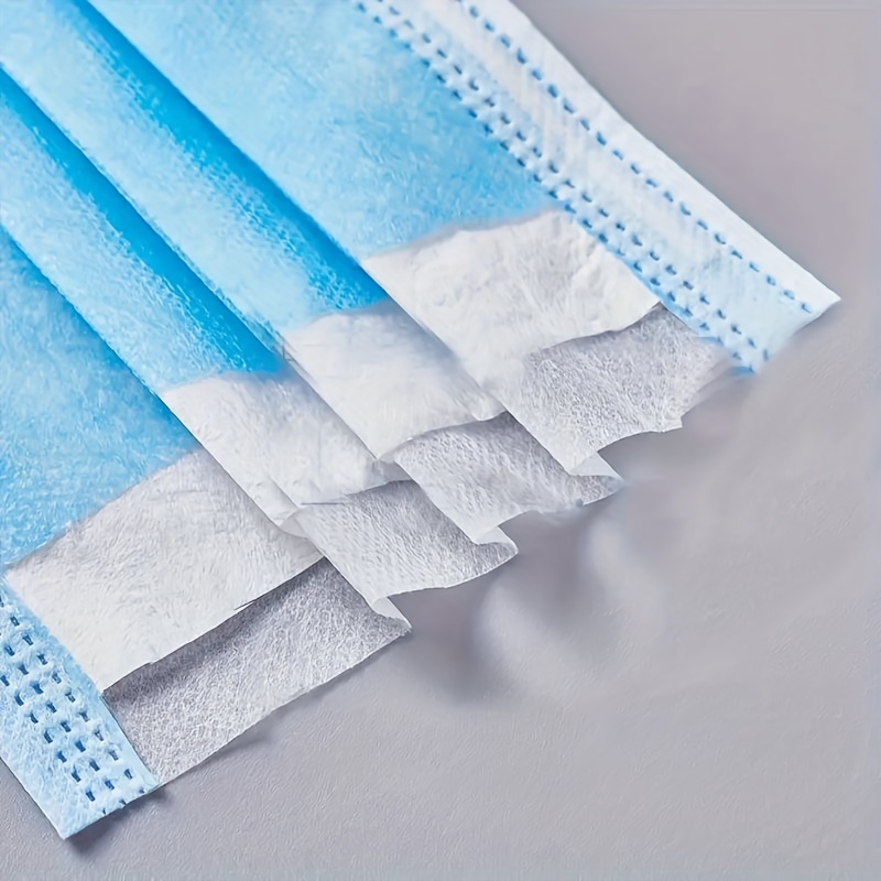 200Pcs Thickened Blue Disposab - مراجعة Disposable Mask Blue وسعره