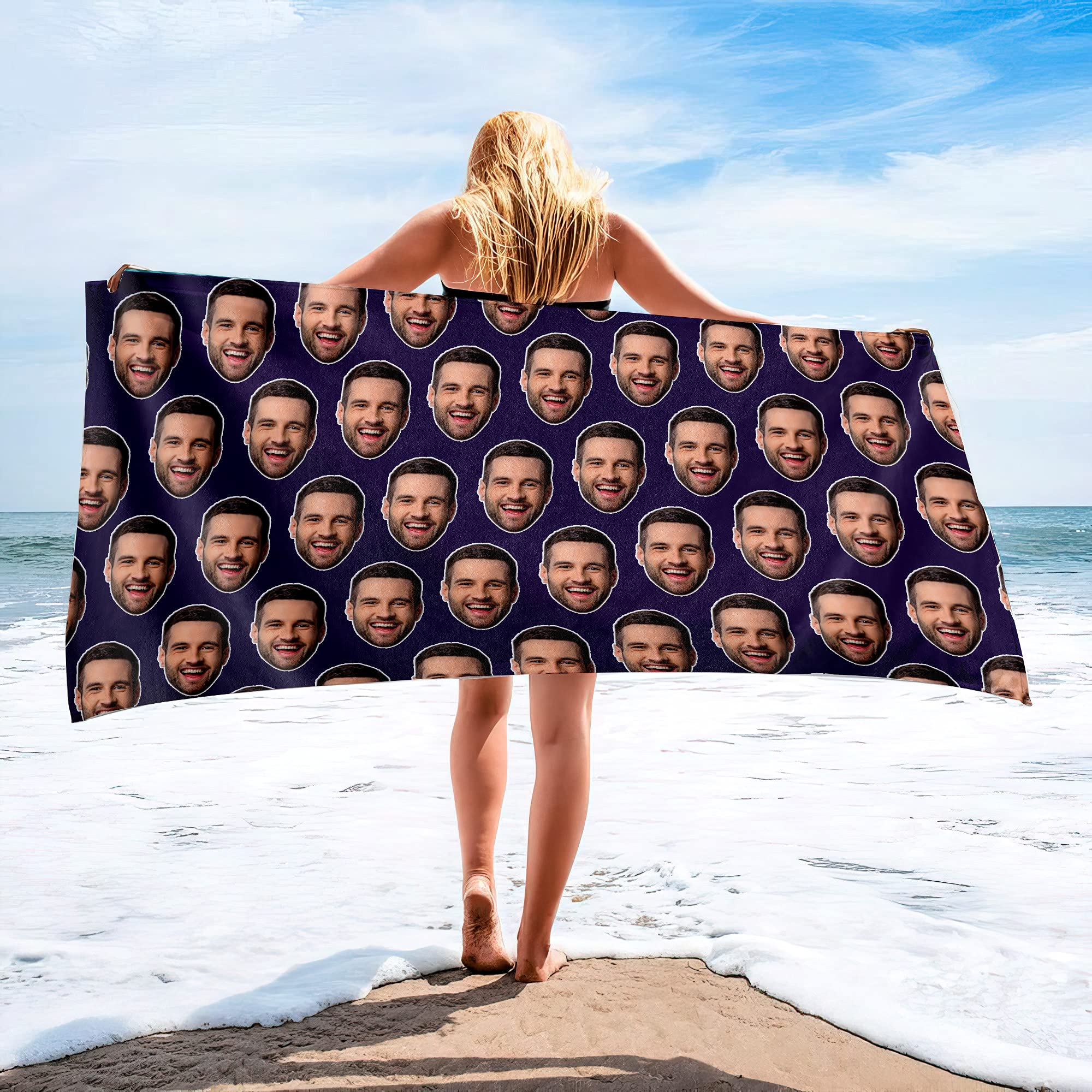 Personalized Beach Towels with - مراجعة Cloth Face Mask Washable وسعره