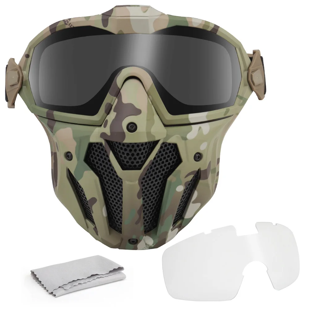 Tactical Airsoft Paintball Fac - مراجعة Anti Pollution Mask وسعره