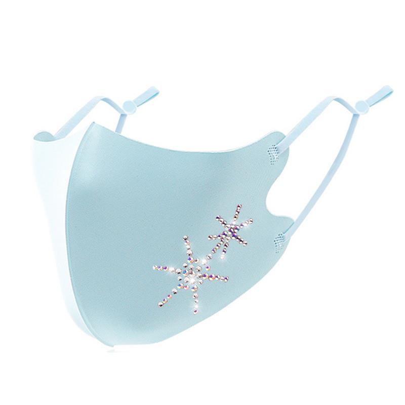 Women's Sparkling Rhinestone F - مراجعة Cloth Face Mask Washable وسعره