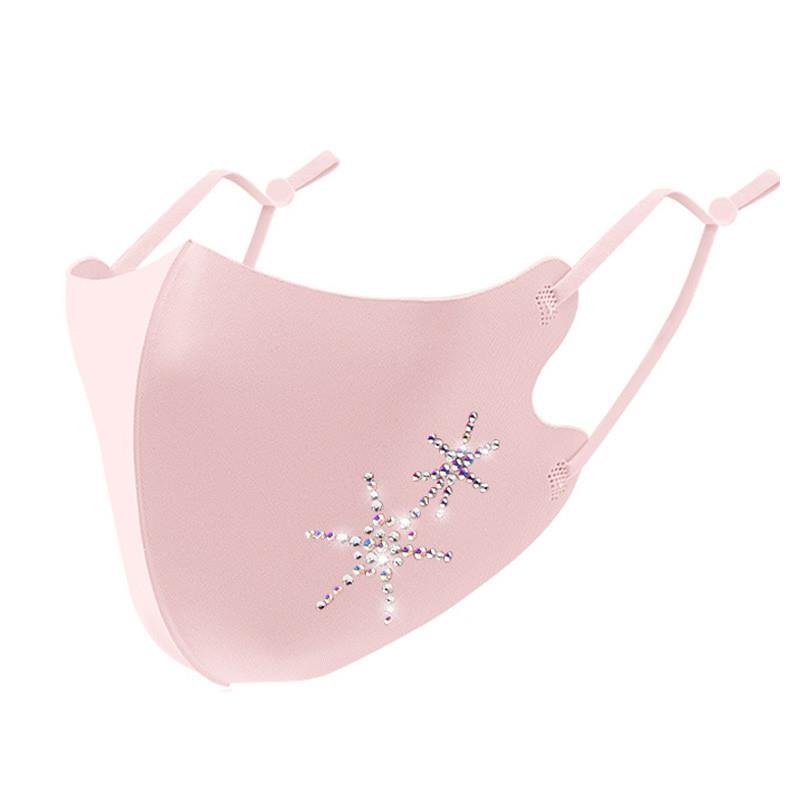 Women's Sparkling Rhinestone F - مراجعة Cloth Face Mask Washable وسعره