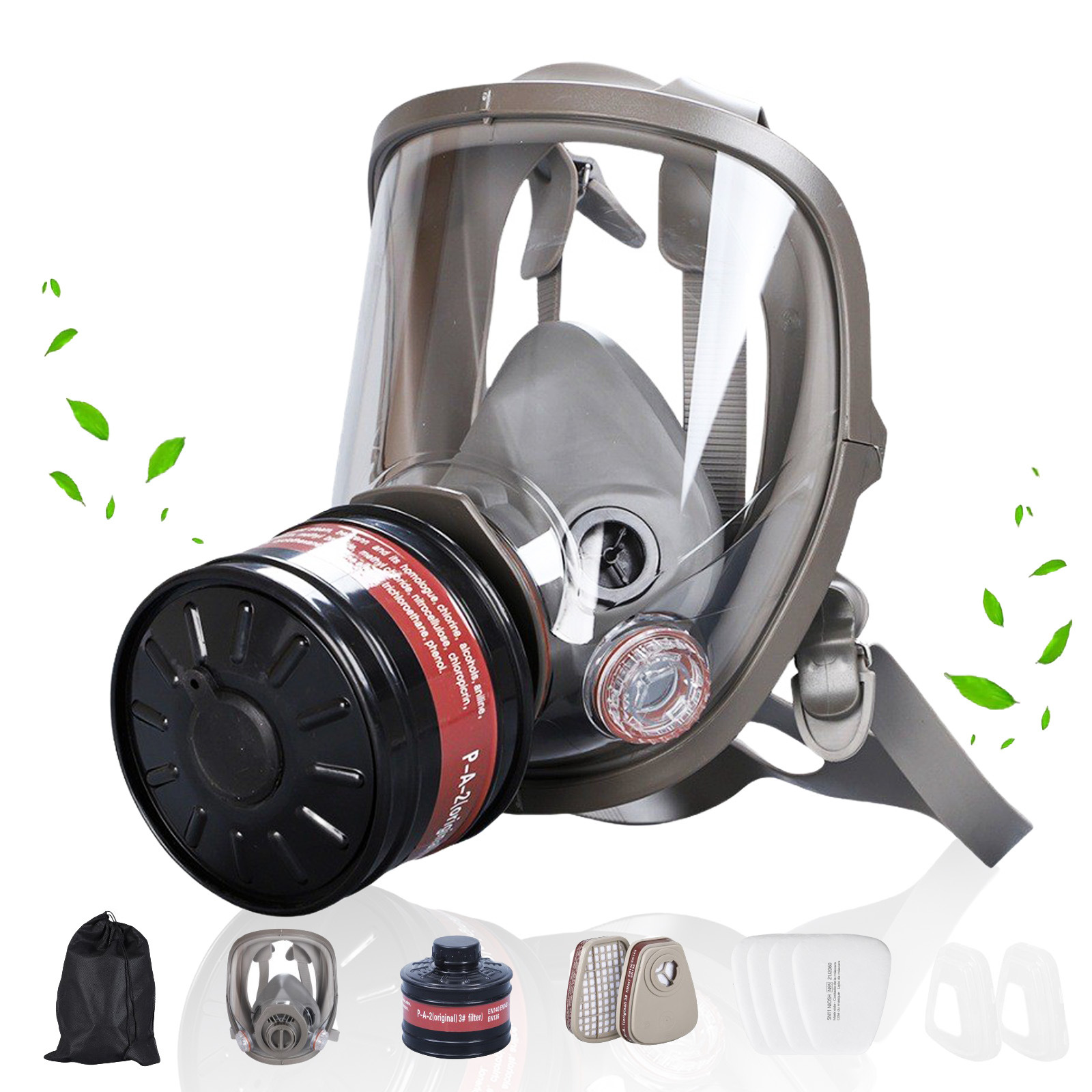 Full Face Gas Masks Survival C - مراجعة Dust Mask Construction وسعره
