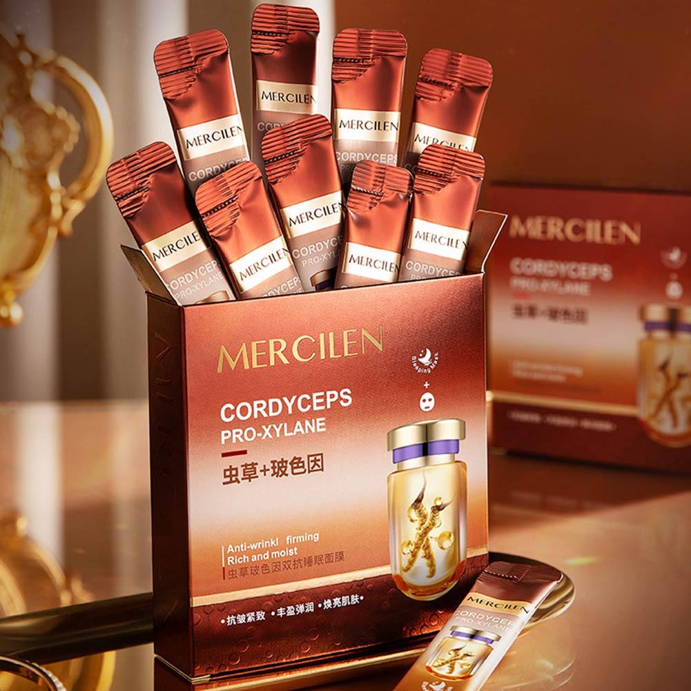 20PCS/box Mercilen Cordyceps P - مراجعة Face Mask Storage Box وسعره