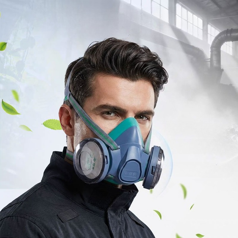 Dual Filter Silicone Half Face - مراجعة Kn95 Respirator Mask وسعره