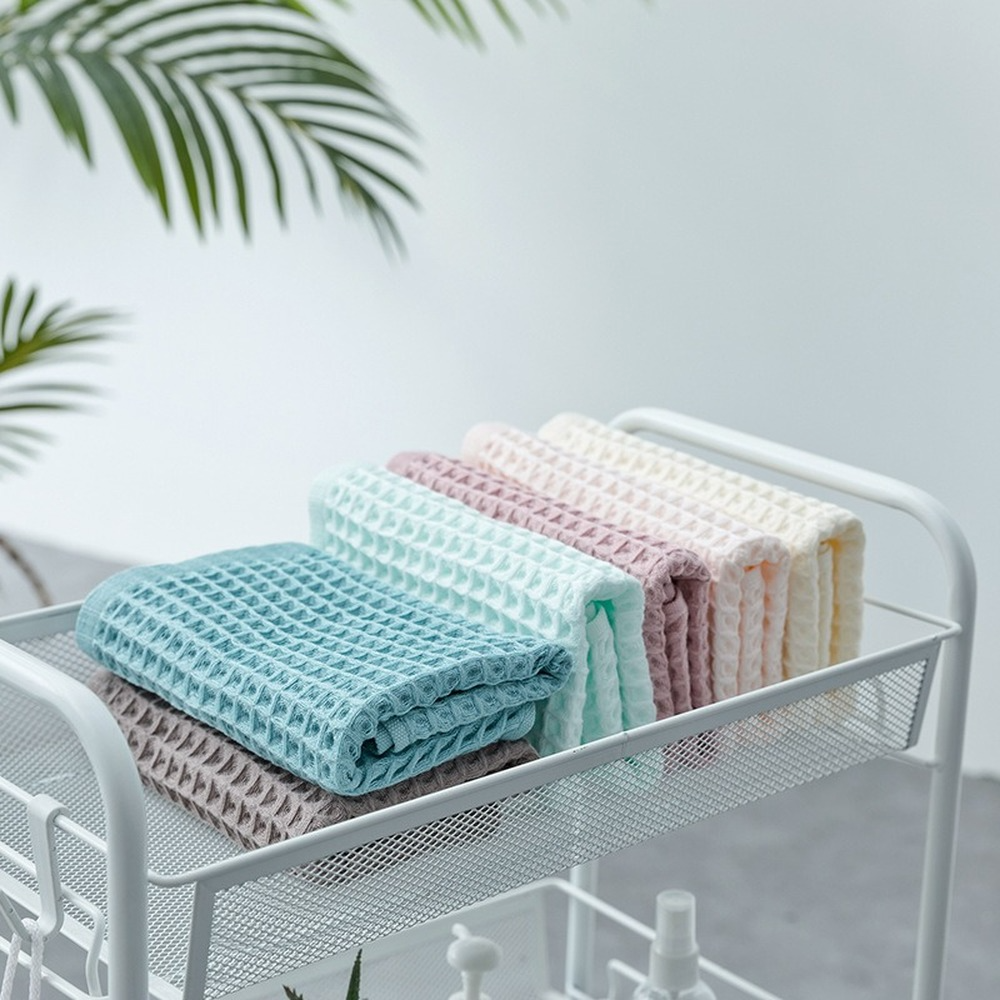 1Pcs Waffle Soft Face Towels f - مراجعة Cloth Face Mask Washable وسعره