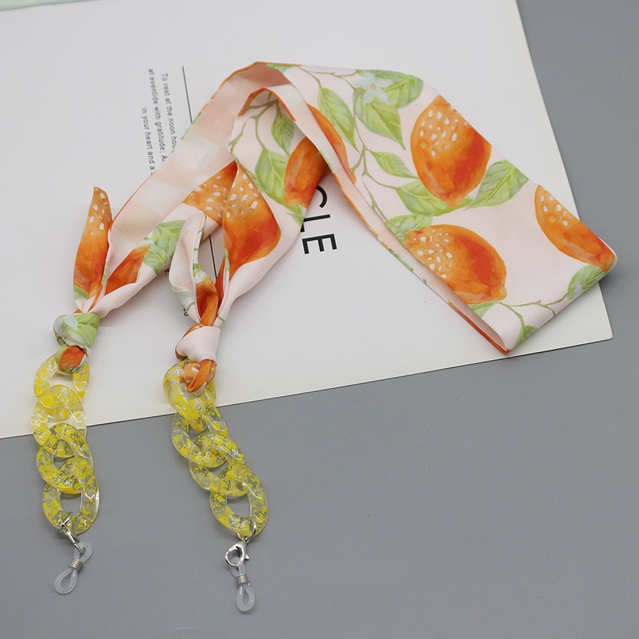 Bohemia Print Silk Scarf Glass - مراجعة Mask Chain Holder وسعره