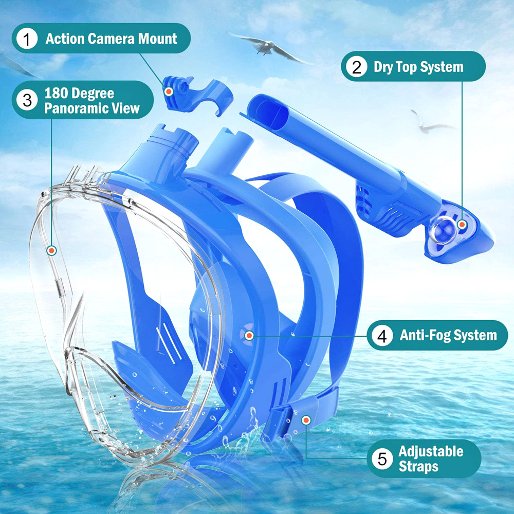 Kids Full Face Snorkel Mask Di - مراجعة Anti Pollution Mask وسعره