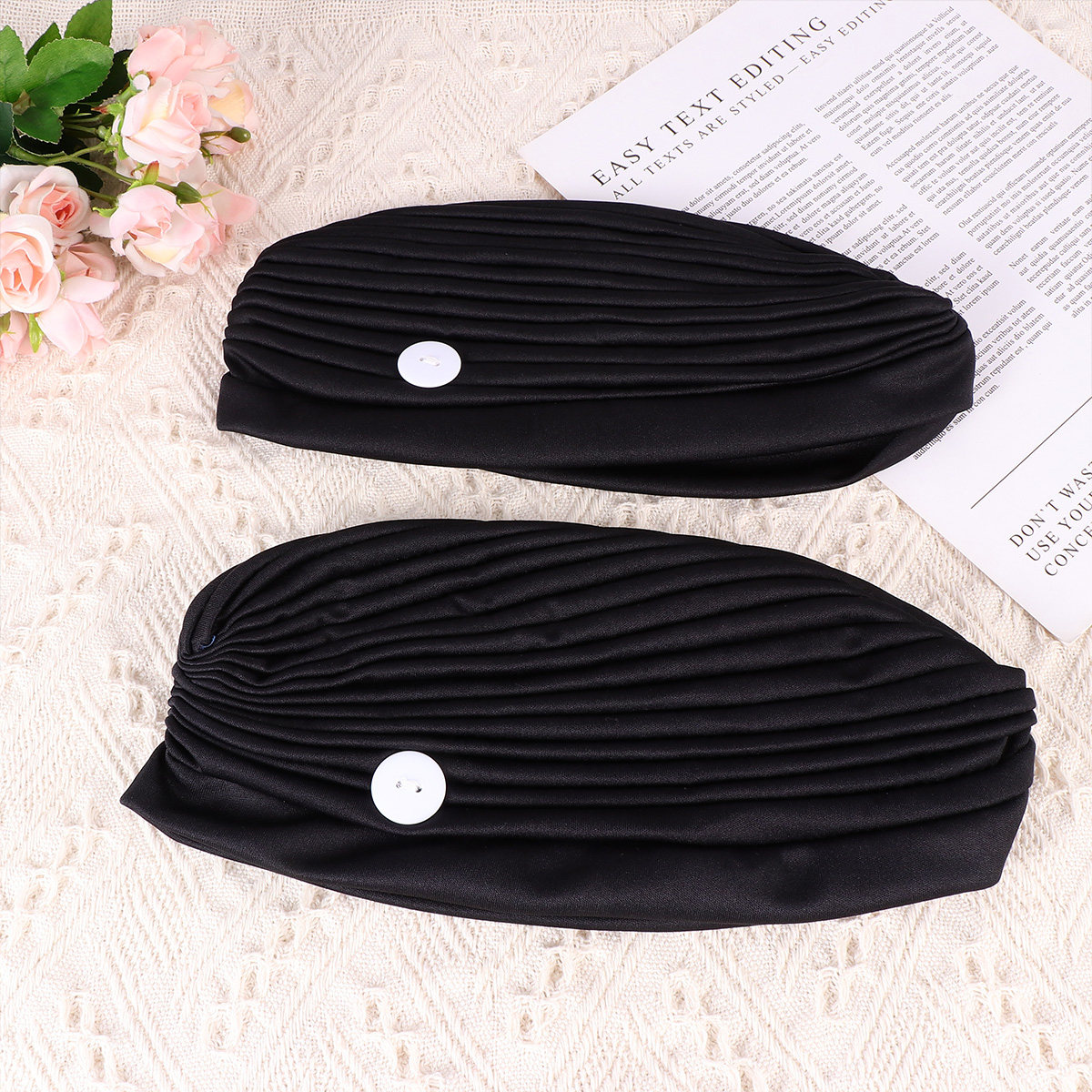 2Pcs Black Adjustable Elastic  - مراجعة Mask Ear Saver Strap وسعره
