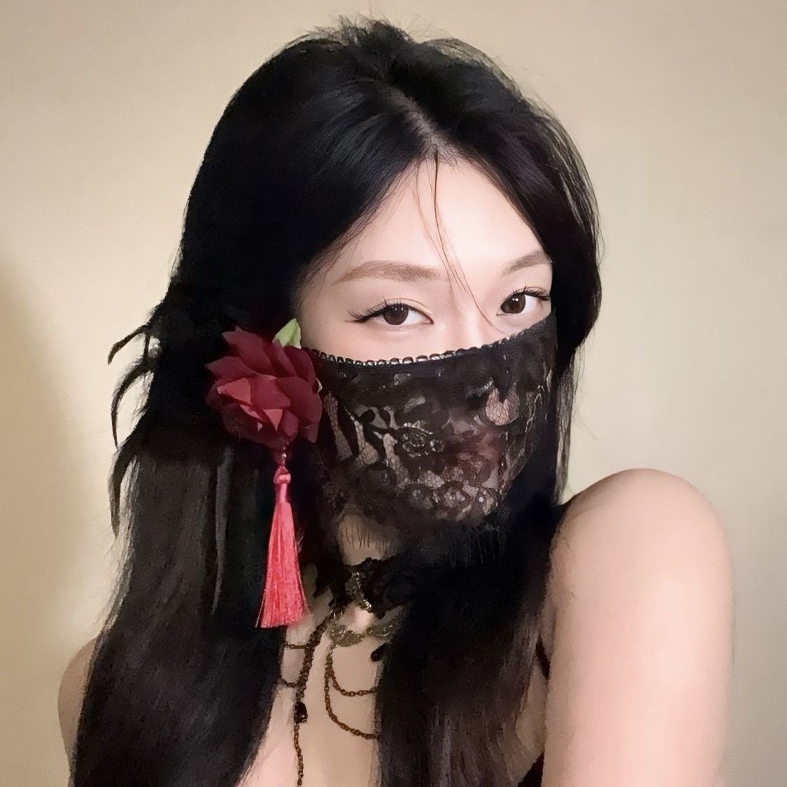 2026 New Black Flower Half Fac - مراجعة Respirator Half Face وسعره
