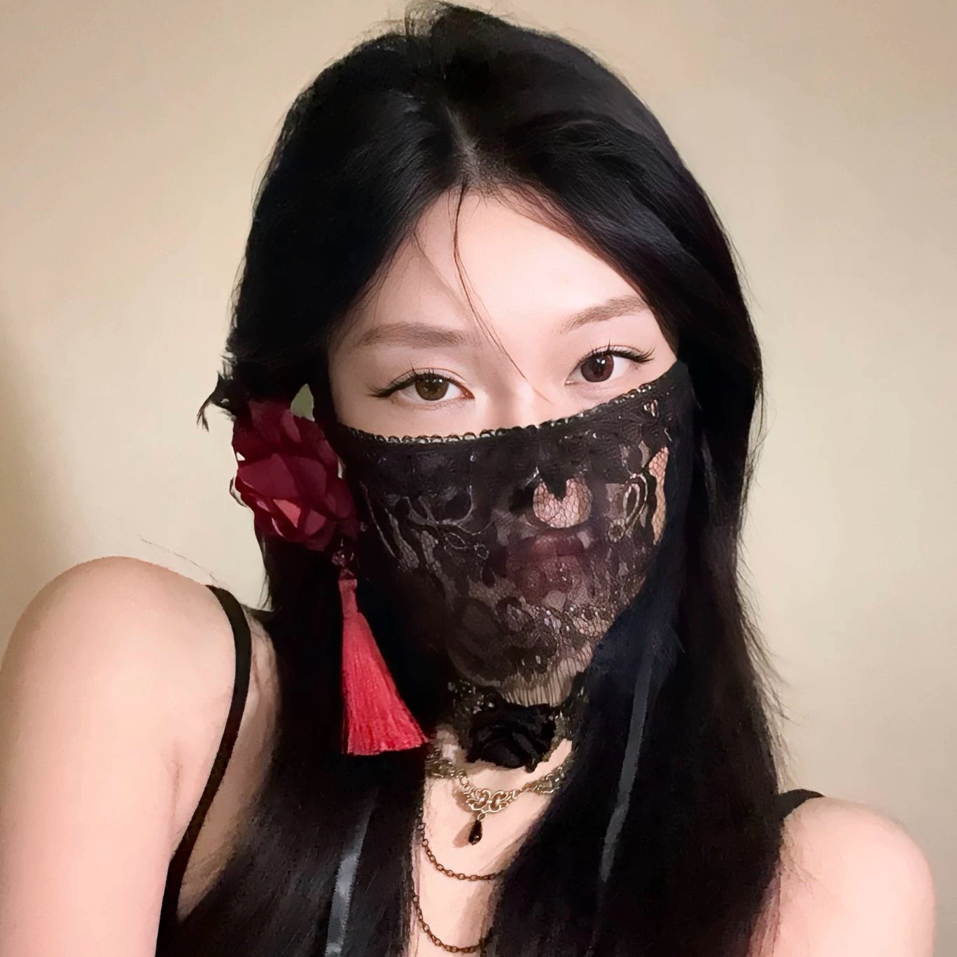 2026 New Black Flower Half Fac - مراجعة Respirator Half Face وسعره