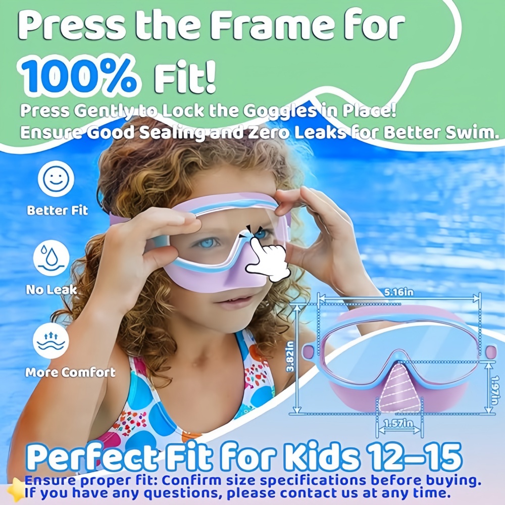 Kids Swimming Goggles with Nos - مراجعة Anti Pollution Mask وسعره