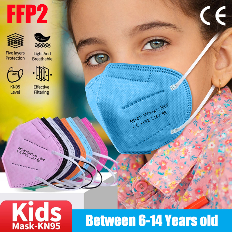 10-100pcs Kids KN95 Mask Child - مراجعة Disposable Surgical Mask وسعره