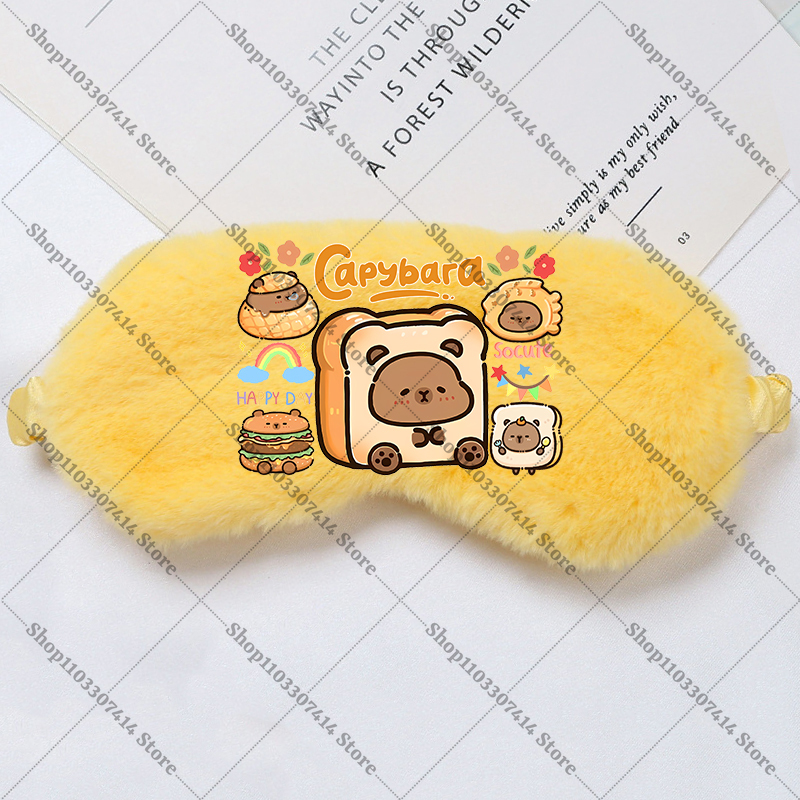 Capybara Girl Cartoon Sleep Ey - مراجعة Kids Face Mask وسعره