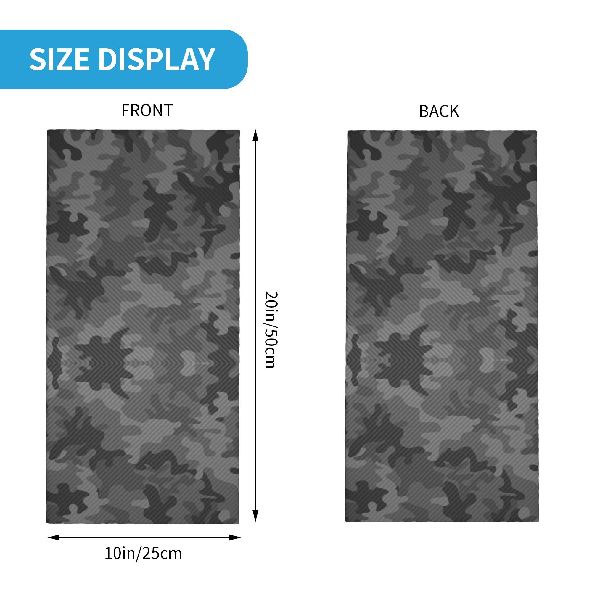 Custom Carbon Camo Bandana Nec - مراجعة Neck Gaiter Face Cover وسعره