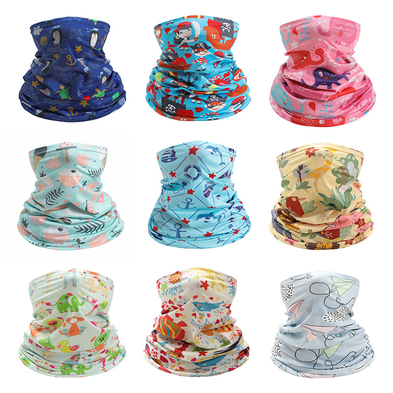 Kids Neck Cover Cute Ice Silk  - مراجعة Kids Face Mask وسعره