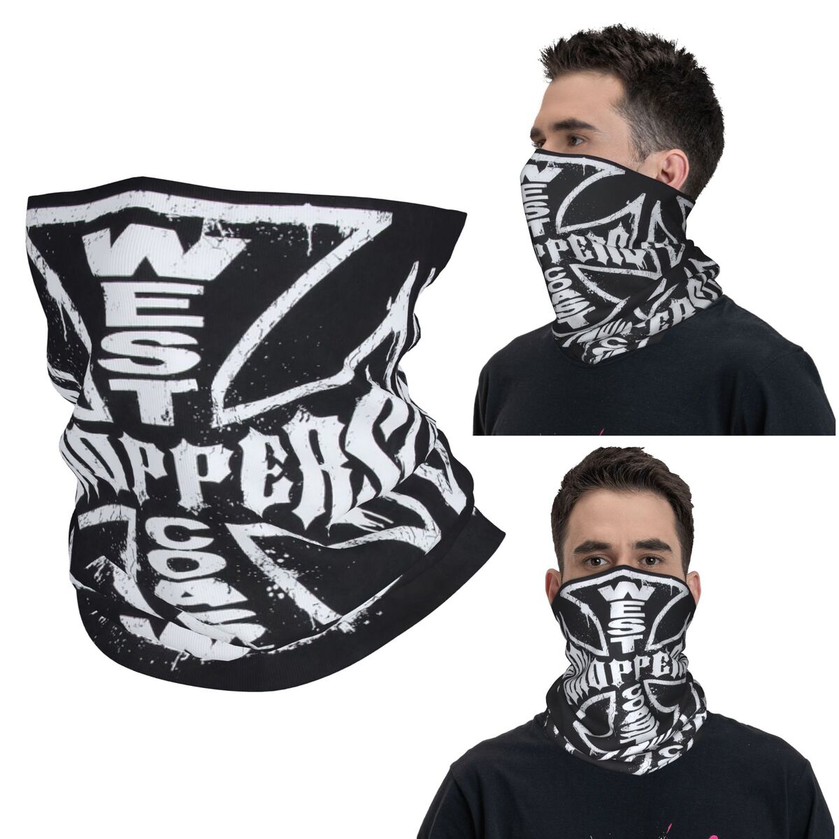 West Coast Iron Cross Choppers - مراجعة Neck Gaiter Face Cover وسعره