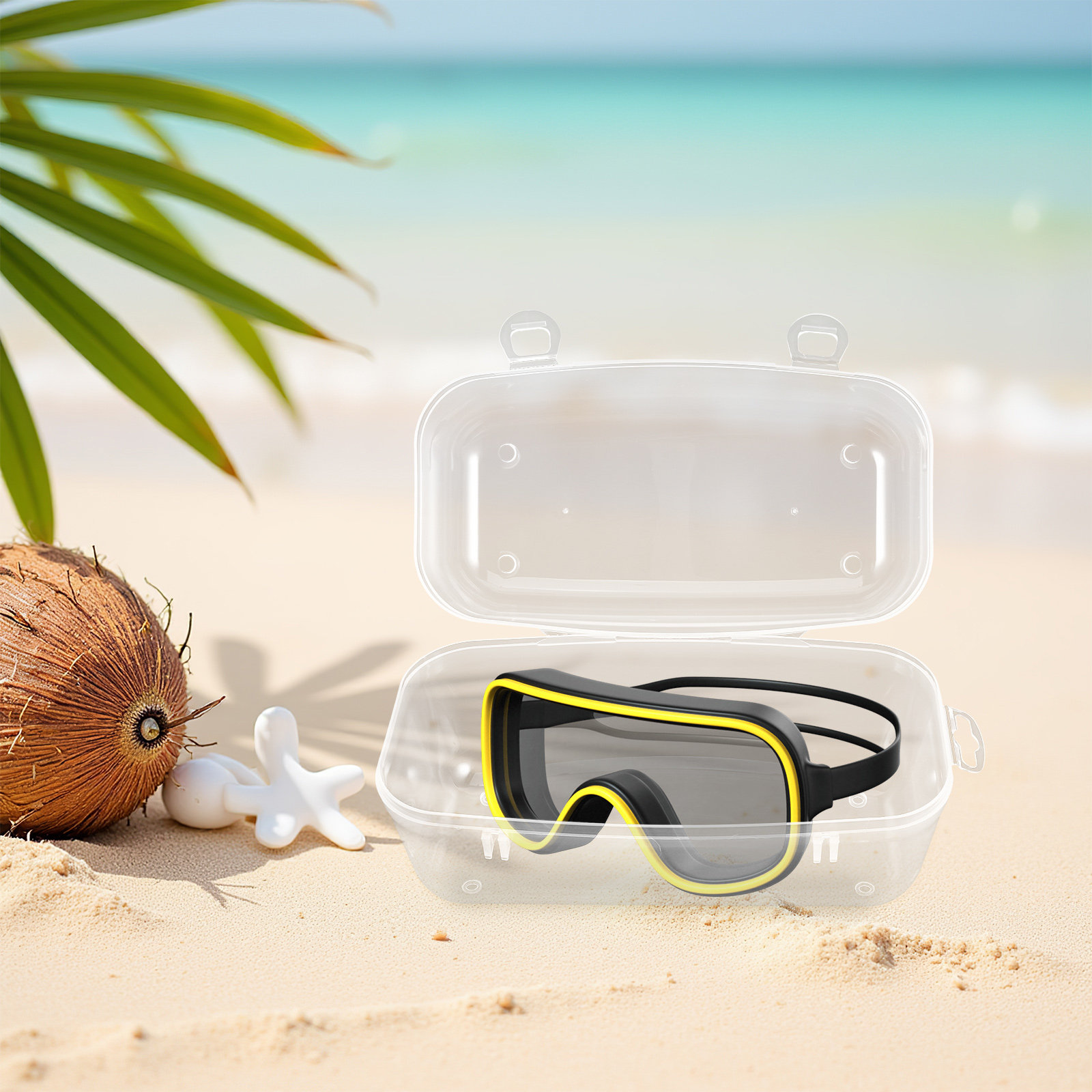 Diving Masks Case Portable Cle - مراجعة Mask Case Hard Shell وسعره
