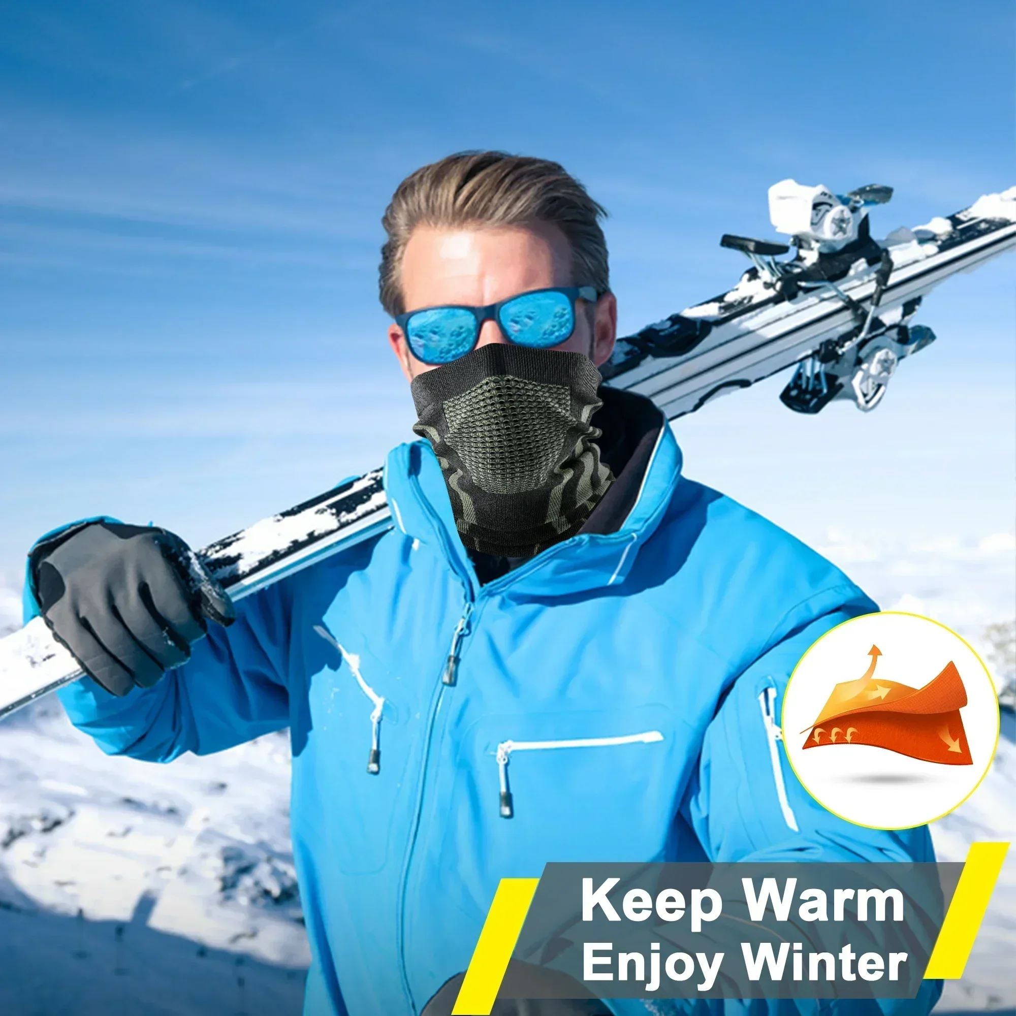 Winter Ring Tube Soft Bandana  - مراجعة Neck Gaiter Face Cover وسعره